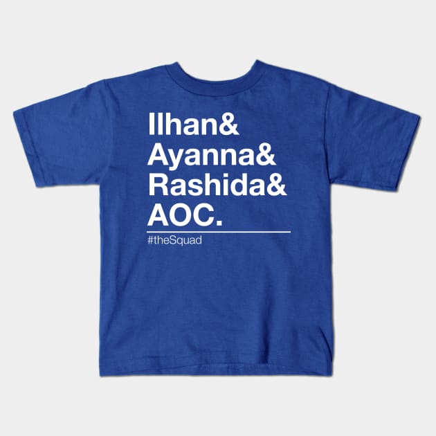 AOC Shirt, The SQUAD, Progressive Democrats, Feminist Shirt #thesquad Kids T-Shirt by YellowDogTees